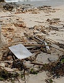 Hurricane-hit beach gets new tower