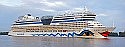 German cruise ship AIDALuna to anchor in the Great Sound