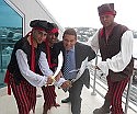 Fundraising pirates exchange hostages for money