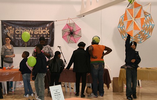 Colourful kites and eggs bring smiles