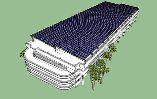 Plan includes electric car charging station