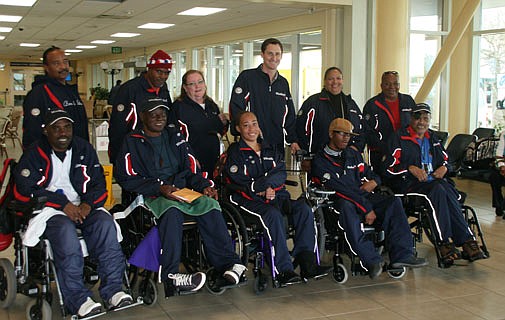 Boccia players flying the flag