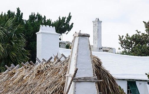 Three chimneys represent three eras