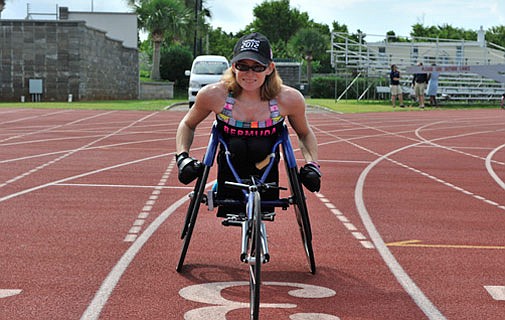 Jessica Lewis competes in Desert Challenge