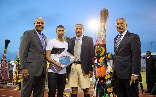 Wells honoured during half-time presentation