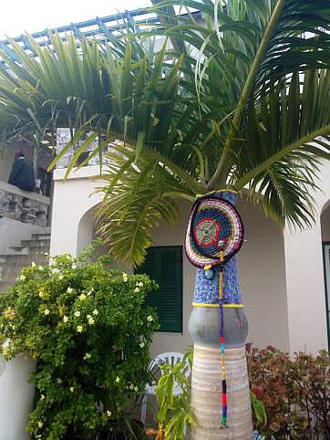 Yarn bombs rain on Old Town