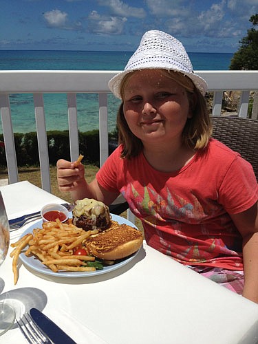 Lunch with Uncle: Burger by the beach