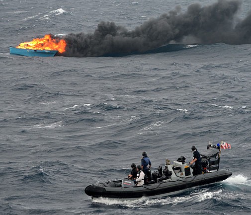 Drama as navy seizes cocaine, destroys boat 