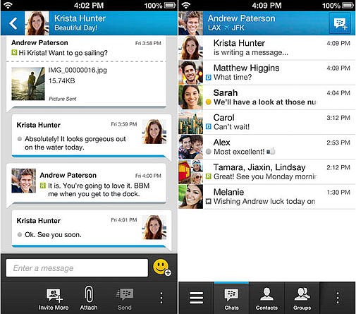 BBM a hit with Android and iPhone users
