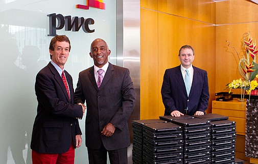 PwC donates laptops for schools