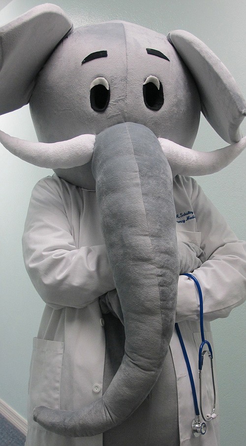 Meet the hospital's new mascot - Eddie the elephant