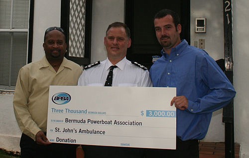 Powerboat Association's thank you to St John Ambulance 