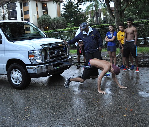 Swimmers put their backs into ‘Death Camp’