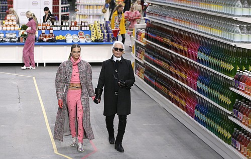 Celeb watch: Designer carts grocery store to the catwalk