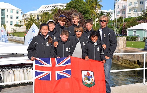 Optimist sailors ready for battle