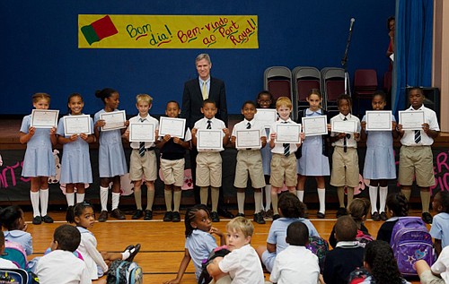 Port Royal students show off their Portuguese skills