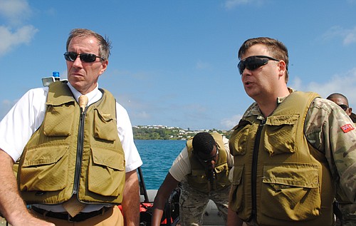 Premier sails with Regiment Boat Troop