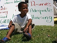 Does one in five black kids live in poverty?