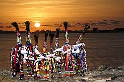 Gombey dancers as you've never seen them