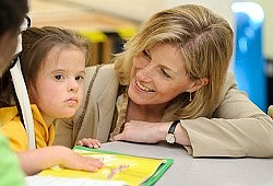 Countess shares a laugh with special-needs students