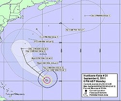 Katia now a Category 3 hurricane