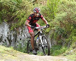 Mayho wins third straight mountain bike race