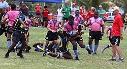 Rugby lads carry off Tri Nations Cup