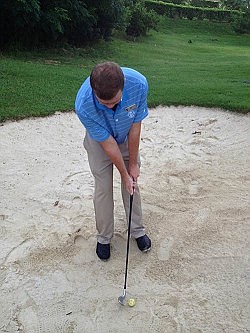Do you know how to play a greenside bunker?